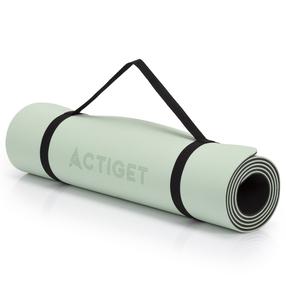 Коврик для фитнеса и йоги Actiget ACT0022, зеленый цв., 183 см x 61 см x 0.6 см