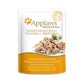 Šlapias kačių maistas Applaws Natural, jautiena/vištiena, 0.07 kg