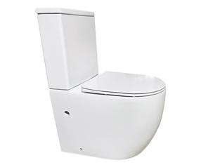 Туалет, напольный Domoletti TK321, с крышкой, 365 мм x 410 мм