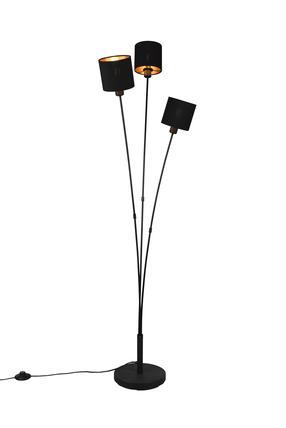 Stāvlampa Reality Tommy, 40 W, E14, zelta krās./melna krās.
