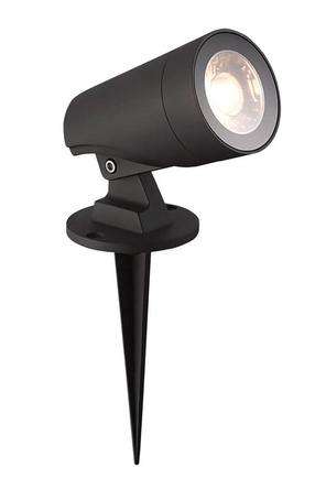 Įsmeigiamas lauko šviestuvas CristalRecord Put, 12W, LED, IP65, juoda sp., 7 cm x 25.9 cm