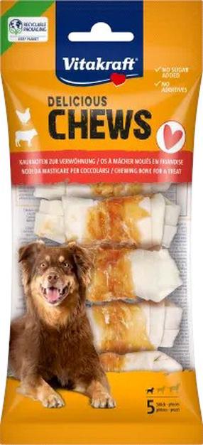Gardums suņiem Vitakraft Delicious Chews, vistas gaļa, 0.07 kg x 5 gab.