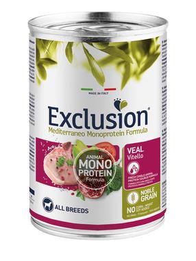 Šlapias šunų maistas Exclusion Mediterraneo, veršiena, 0.4 kg