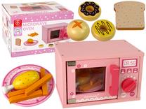 Žaislinė buitinė technika Lean Toys Microwave Oven 13249, rožinė sp./įvairių spalvų