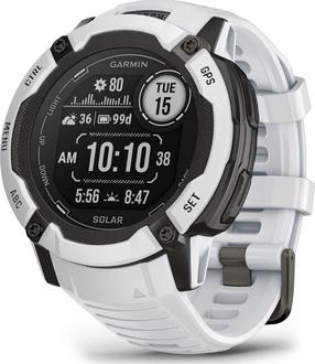 Viedais pulkstenis Garmin Instinct 2X Solar 010-02805-04, balts krās.