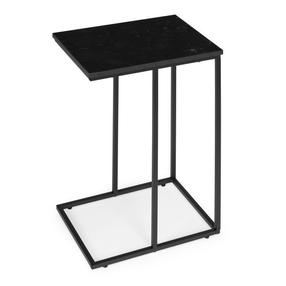 Kavos staliukas ModernHome, juoda sp., 30 cm x 40 cm x 66 cm