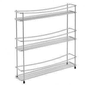 Riiul Metaltex Kumino, 33 cm x 7 cm x 37 cm, metall, hõbe v.