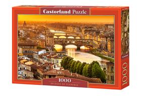 Dėlionė Castorland Bridges Of Florence 1000 el. C-104826-2, 47 cm x 68 cm, 1000 vnt., įvairių spalvų