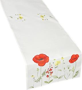 Stalo takelis stačiakampė OH-243-A, balta sp./raudona sp., 40 x 140 cm