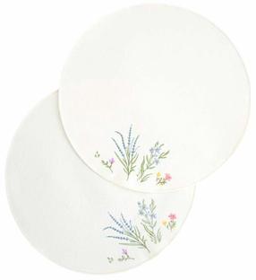 Stalo padėkliukas Homla Zaira 244096, 38 cm x 38 cm, 2 vnt., Balta sp.