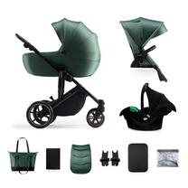 Universalus vežimėlis KinderKraft Prime 2 3in1, žalia sp.