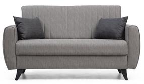 Sofa-lova Hanah Home Alkon 730MST1101, šviesiai pilka sp., 158 x 77 cm x 86 cm