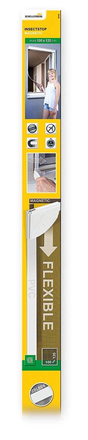 Sääsevõrk Schellenberg Insectstop Magnetic 50746, must v., 100 cm x 120 cm
