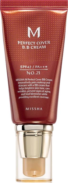 BB kreem Missha M Perfect Cover, SPF 42, light beige v., 21, 50 ml