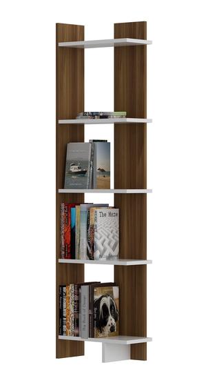 Pastatoma lentyna Kalune Design Als 875ZNA3602, ruda sp./balta sp., 170 cm x 45 cm x 22 cm