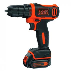 Akumulatora skrūvgriezējs - urbis ar bateriju Black & Decker BDCDD12-QW, 10.8 V, 1.5 Ah