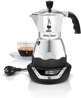 Automatinis kavos aparatas Bialetti Moka Coffee Maker with Timer, sidabro sp.