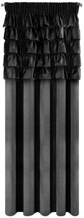 Naktinė užuolaida Aura ZKRA-04, juoda sp., 140 cm x 270 cm