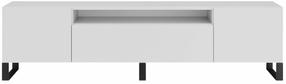Televizoriaus spintelė ADRK Femur, balta sp., 41 cm x 200 cm x 53 cm