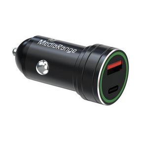 Адаптер MediaRange MRMA120, USB 3.0/USB-C, 4.9 см, черный цв., 20 Вт