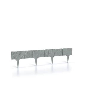 Mauriņa apmale komplekts, 39 cm x 18.7 cm x 30 cm, pelēka krās., 5 gab.