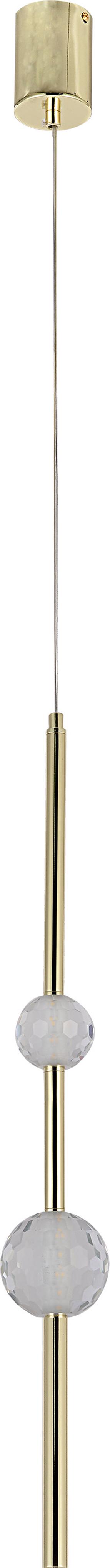 Šviestuvas kabinamas Light Prestige Vaku LP-719/2P GD, LED, 4000 °K, 2 x 8 W, balta sp. / aukso sp.