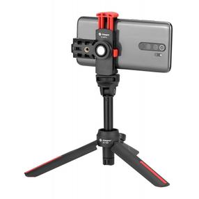 Selfipulk Fotopro SY-100 + SJ-86 Pro, must v./punane v., 2.2 - 3.3 "