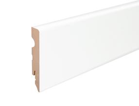 Grīdlīste Domoletti FU084L 544723 FOF A015, 240 cm x 8 cm x 1.5 cm x 8 cm, balts krās.