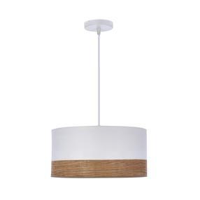 Šviestuvas kabinamas Candellux Lighting Porto, E27, 1 x 60 W, balta sp./riešutmedžio sp. / balta sp.