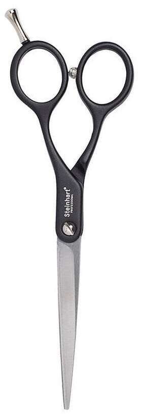 Matu griešanas šķēres Steinhart AL scissors #6", melna krās.