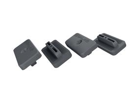 Kinnituselemendid terrassilaudadele Bergdeck WPC, plastik, 4.3 cm x 2.7 cm x 0.8 cm, must v., 36 tk