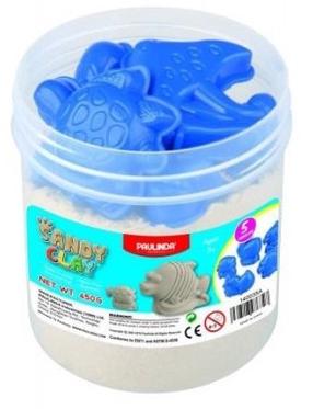 Modeliavimo smėlis, su priedais Sandy Clay, mėlyna sp./ruda sp., 450 g