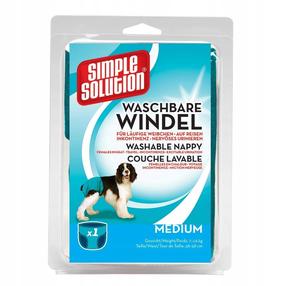 Sauskelnės šunims Simple Solution Washable, M mėlyna sp.