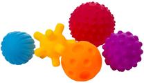 Lavinimo žaislas BabyOno Sensory Balls, įvairių spalvų, 5 vnt.