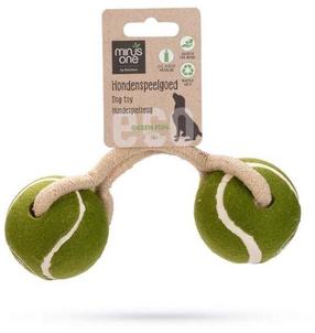 Игрушка для собаки, мячик Beeztees Duo Tennis Ball Cord 625636, 21 см, Ø 6.4 см, многоцветный