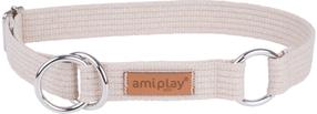 Antkaklis šunims Amiplay Cotton, smėlio ruda sp., 850 mm, XXL