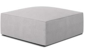 Pufas Micadoni Home Ruby Structured, šviesiai pilka sp., 93 cm x 93 cm x 40 cm