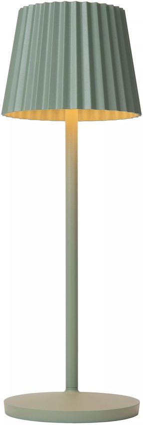 Välitingimustes kasutatav lauavalgusti Lucide Justine, 2W, LED, IP54, roheline v., 13.5 cm x 38 cm