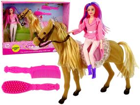 Lėlė Doll & Horse 13943, 30 cm, įvairių spalvų