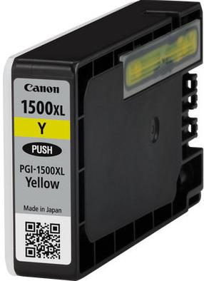 Tintes printera kasetne Canon PGI-1500 XL, dzeltena krās.