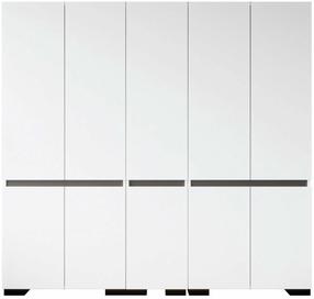 Riidekapp Kalune Design Floransa, antratsiit v./valge v., 52 cm x 225 cm x 210 cm