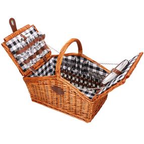 Piknika komplekts Springos CS0136, 45 cm, brūna krās.