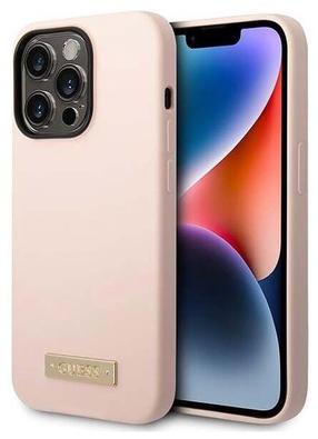 Telefono dėklas Guess GUHMP14XSBPLP, rožinė sp., Apple