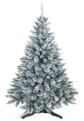 Dirbtinė Kalėdų eglutė apsnigta Homede Pearl, 120 cm, su stovu