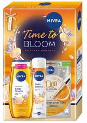 Kehahoolduskomplekt Nivea Time to Bloom, 3 tk