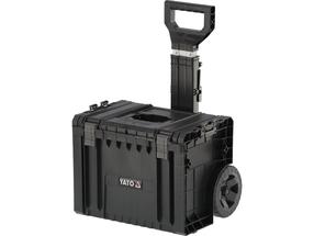 Ящик для инструментов на колесах Yato YT-09165, 38 см x 45 см x 68.6 см, 35 л, черный цв.
