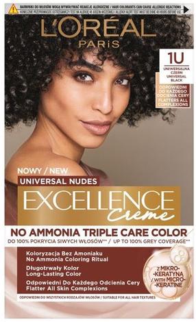 Juuksevärv L’Oréal Paris Excellence Cream, universal black v., 1U