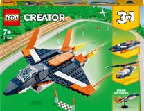 Konstruktorius LEGO® Creator 3 v 1 Viršgarsinis lėktuvas 31126