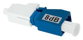 Kiudoptiline attenuaator Qoltec SingleMode LC/UPC - LC/UPC, sinine v./valge v.