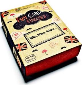 Kāršu spēle Creativo Fun Card English Who, When, Where 381038, EN